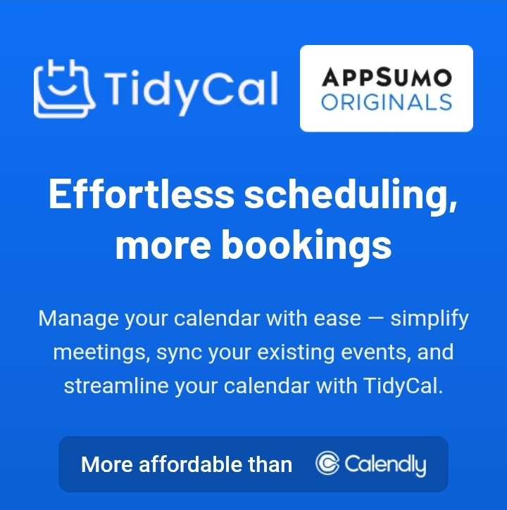 Tidycal Lifetime Deal: Unlock Ultimate Scheduling Freedom Today